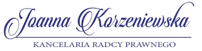 Kancelaria Radcy Prawnego Joanna Korzeniewska logotyp.